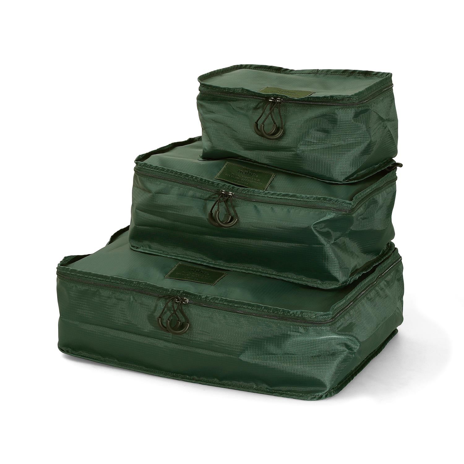 ネーエ トラベルパッキングバッグ 3pack - グリーンの画像
